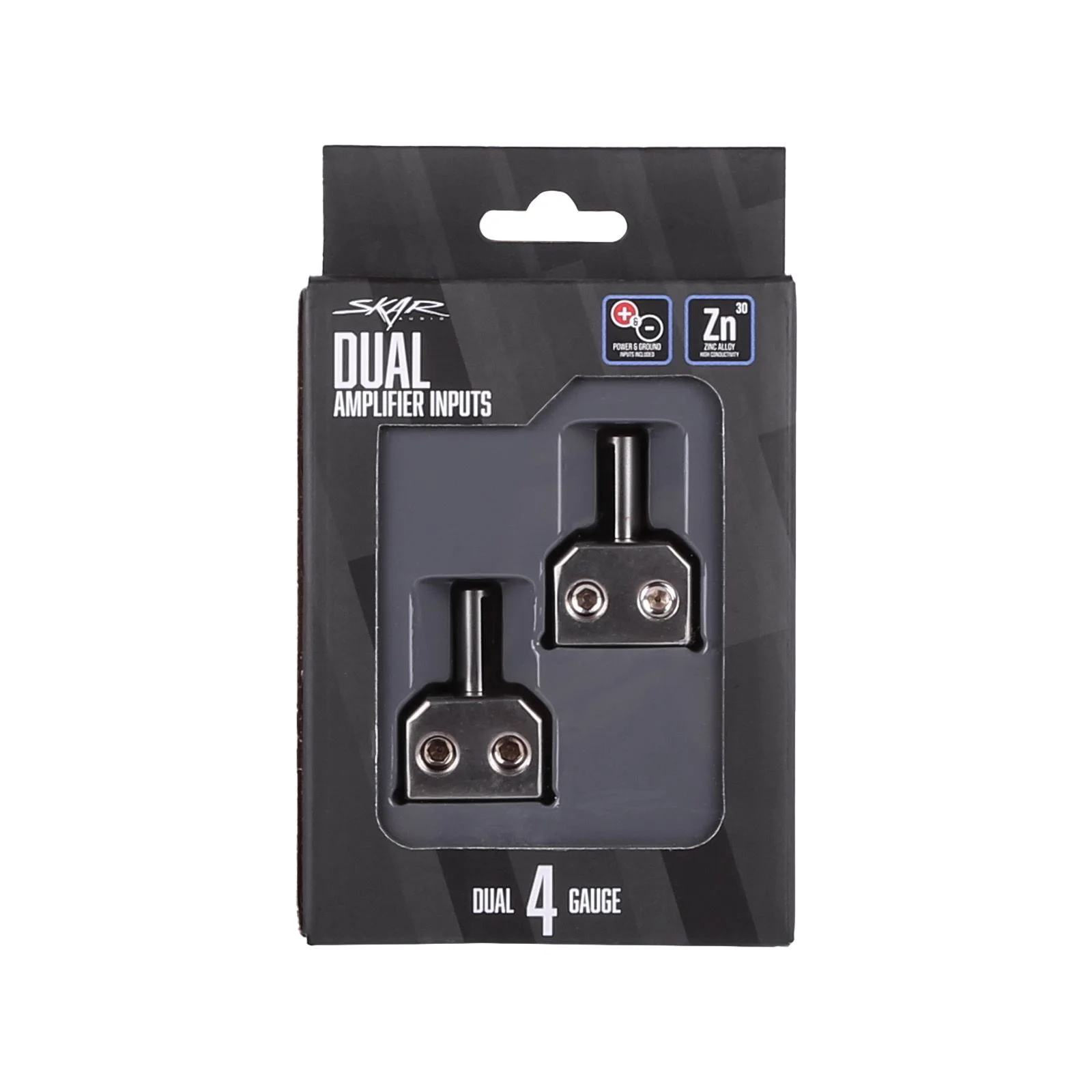 Skar Audio SK-DUAL0GA-AMPIN | Dual 1/0 Gauge to 1/0 Gauge Amplifier Input Adapters