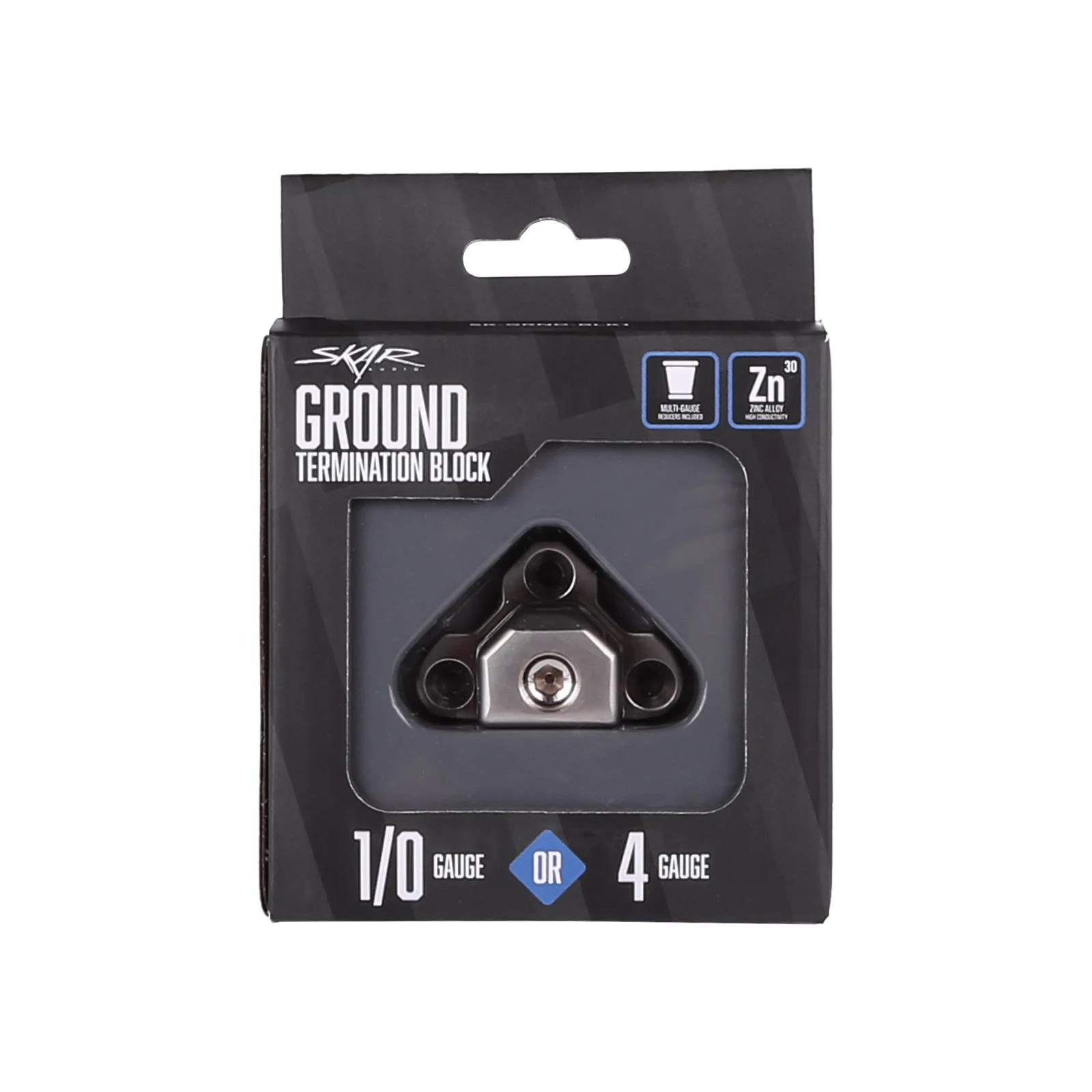 Skar Audio SK-GRND-BLK1 | Single 1/0 or 4 Gauge Ground Termination Block