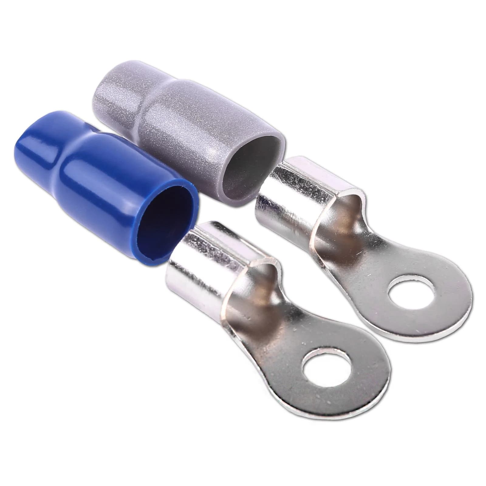 Skar Audio SKRING-TERM-0GA-5PK | 1/0 Gauge (5/16") Nickel Plated Premium Ring Terminals (5-Pack)