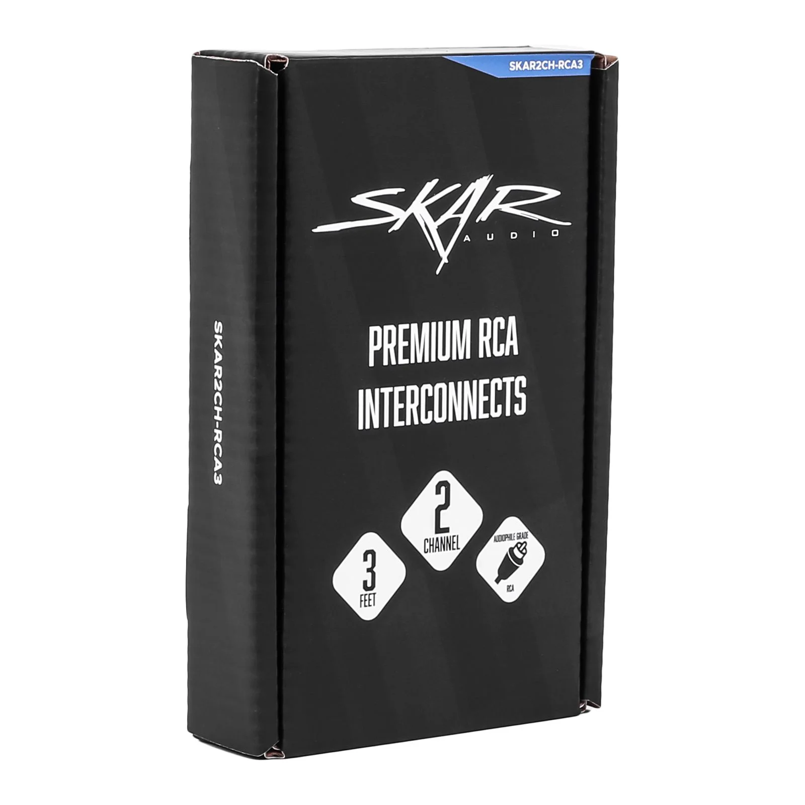 Skar Audio SKAR2CH-RCA3 | 3 Ft 2-Channel Twisted Pair RCA Interconnect Cable