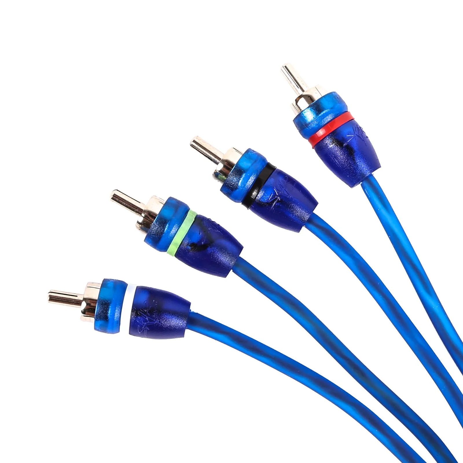Skar Audio SKAR4CH-RCA17 | 17 Ft 4-Channel Twisted Pair RCA Interconnect Cable