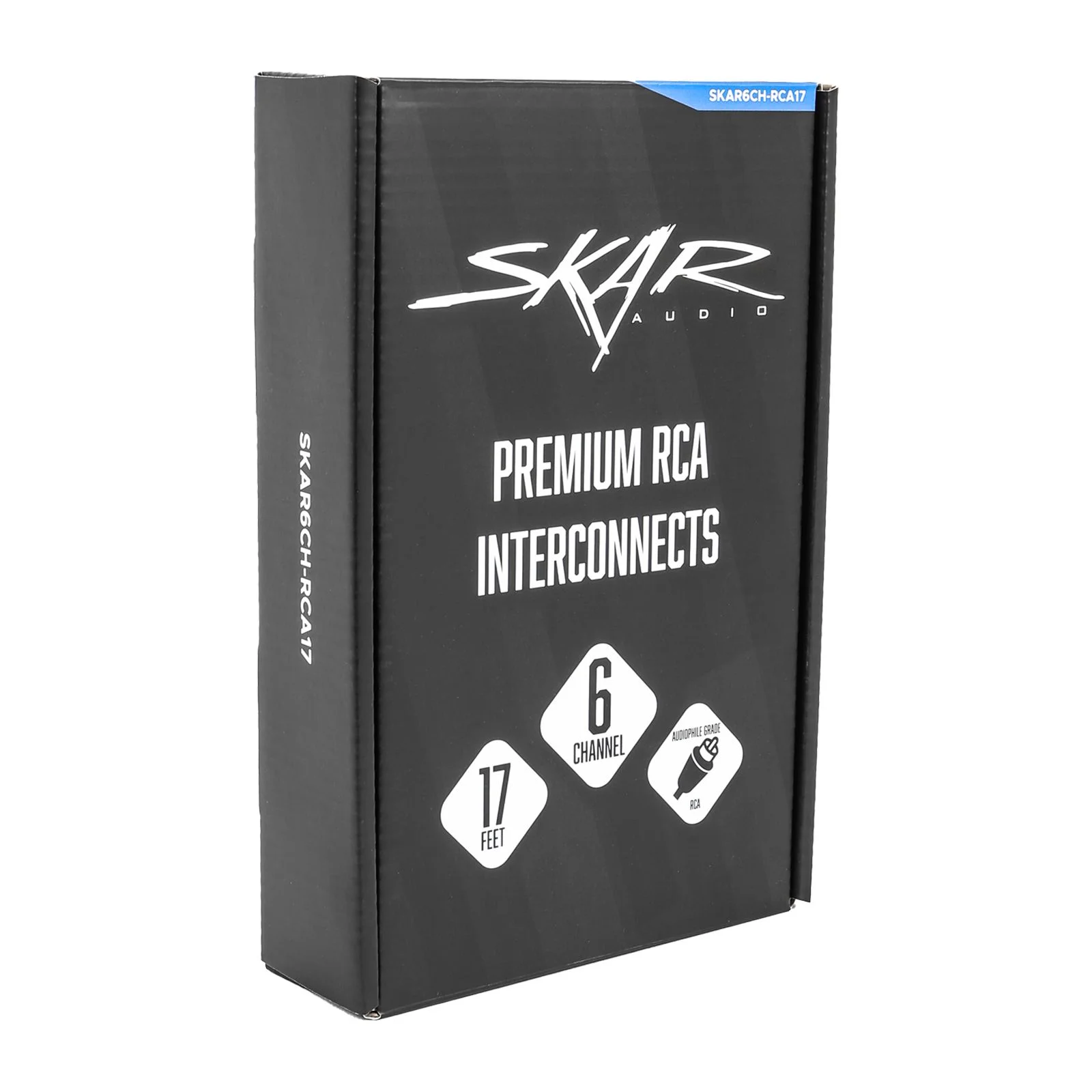 Skar Audio SKAR6CH-RCA17 | 17 Ft 6-Channel Twisted Pair RCA Interconnect Cable