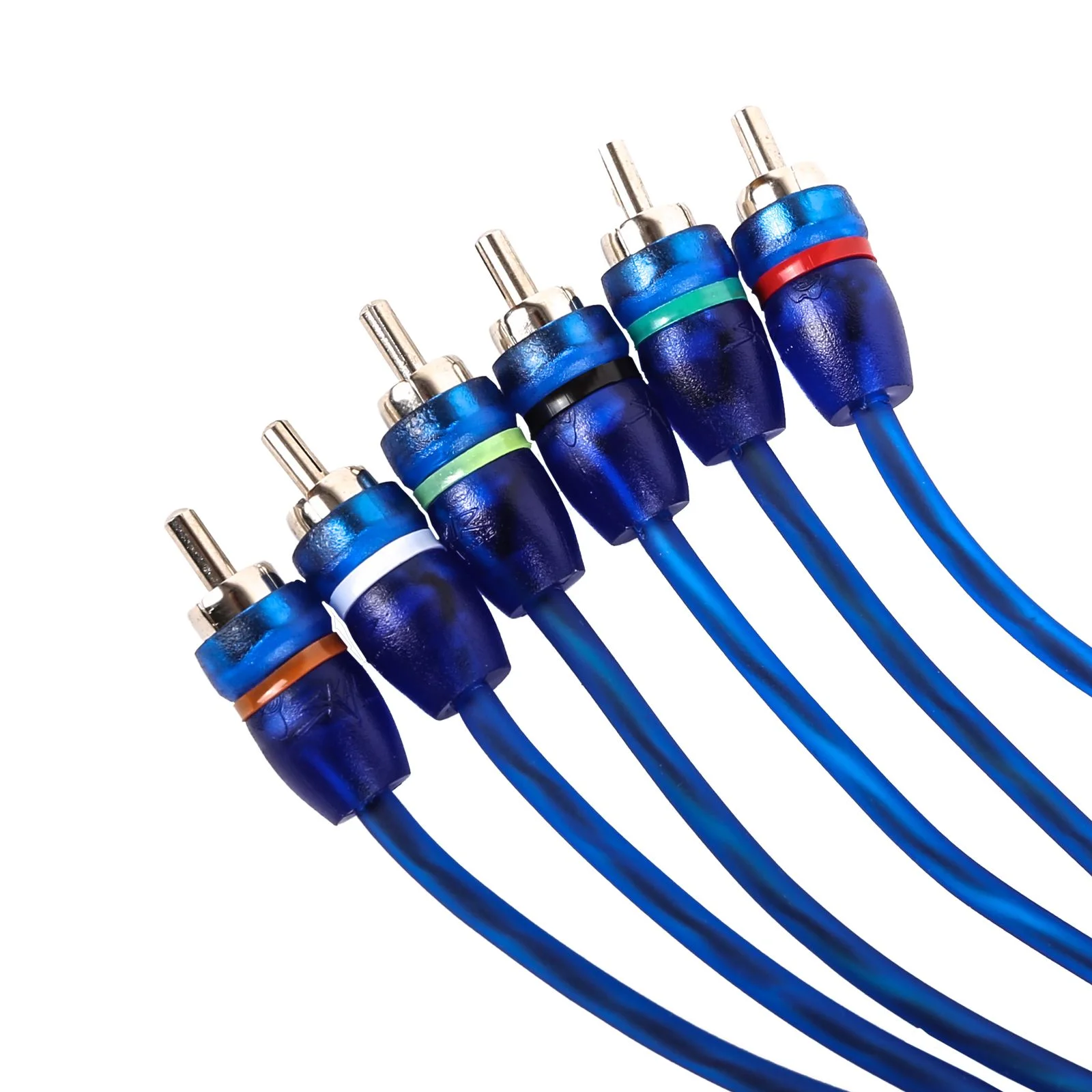 Skar Audio SKAR6CH-RCA17 | 17 Ft 6-Channel Twisted Pair RCA Interconnect Cable