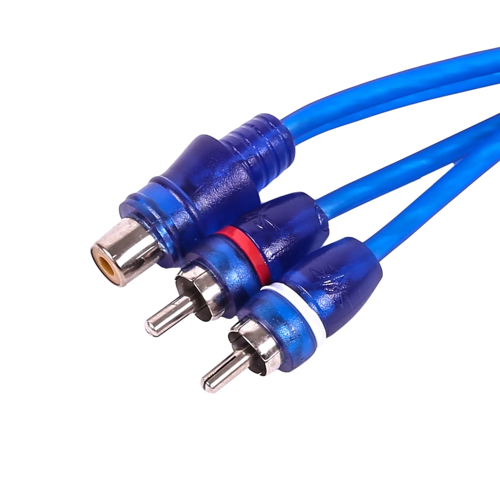 Skar Audio SKARRCA-1F2M | 1-Female to 2-Male RCA Y-Adapter (1 Ft) Cable