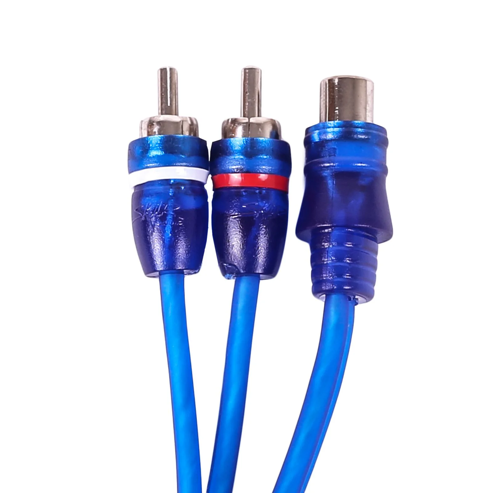 Skar Audio SKARRCA-1F2M | 1-Female to 2-Male RCA Y-Adapter (1 Ft) Cable