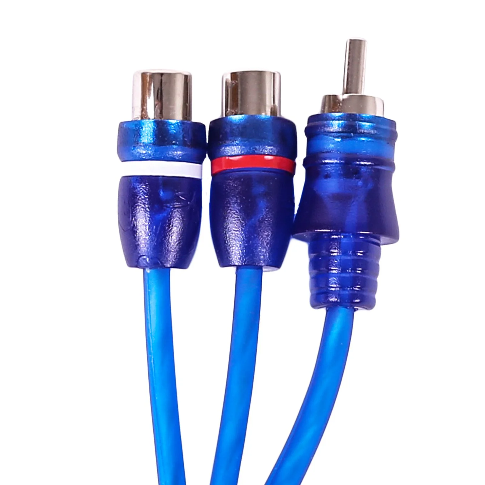 Skar Audio SKARRCA-1M2F | 1-Male to 2-Female RCA Y-Adapter (1 Ft) Cable