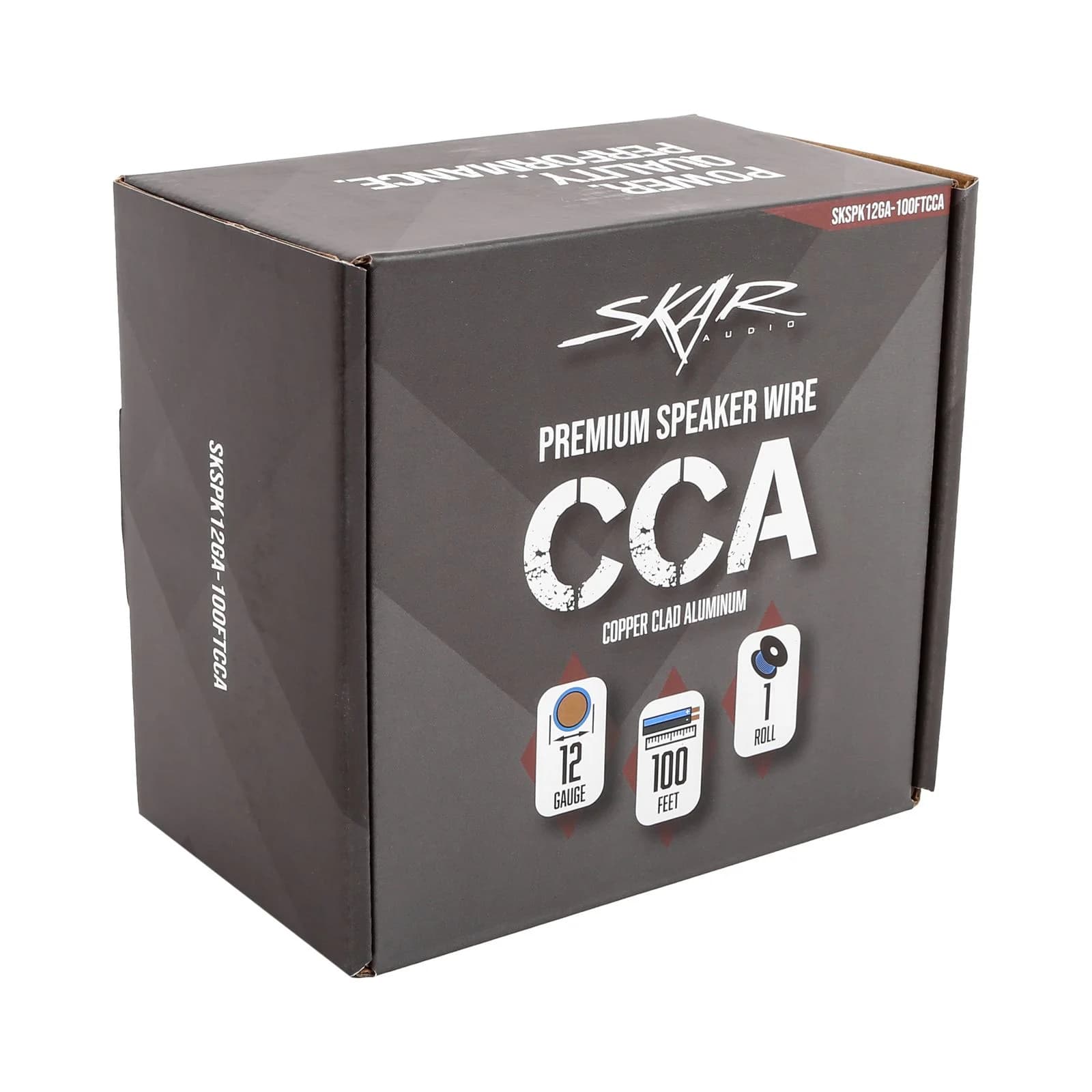 Skar Audio 12-Gauge Performance Series (CCA) Speaker Wire - Blue/Brown