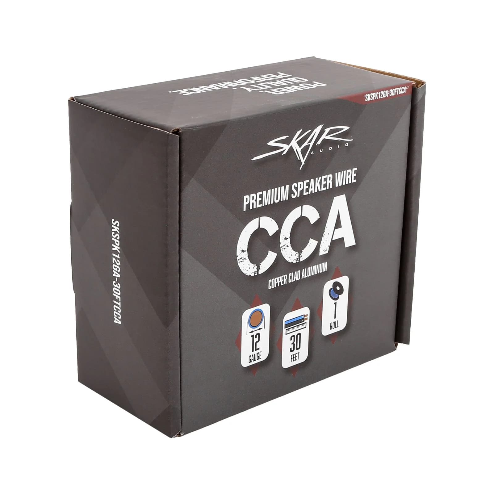 Skar Audio 12-Gauge Performance Series (CCA) Speaker Wire - Blue/Brown