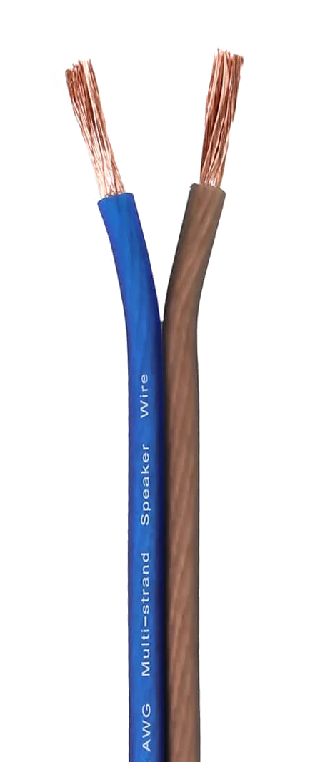 Skar Audio 12-Gauge Performance Series (CCA) Speaker Wire - Blue/Brown