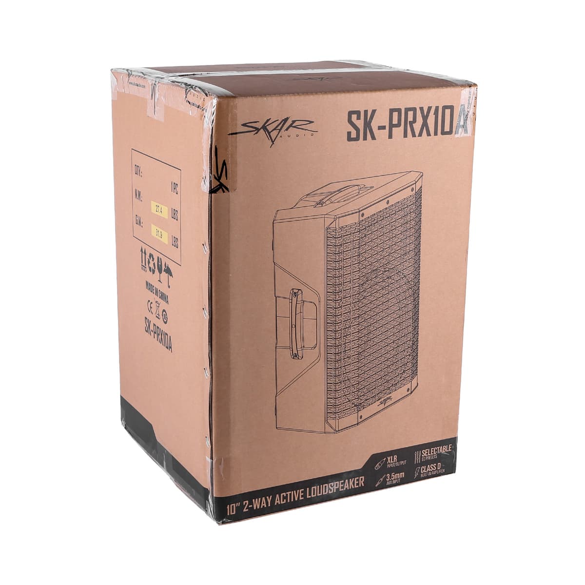 Skar Audio SK-PRX8A | 8" 600 Watt Active 2-Way PA Loudspeaker