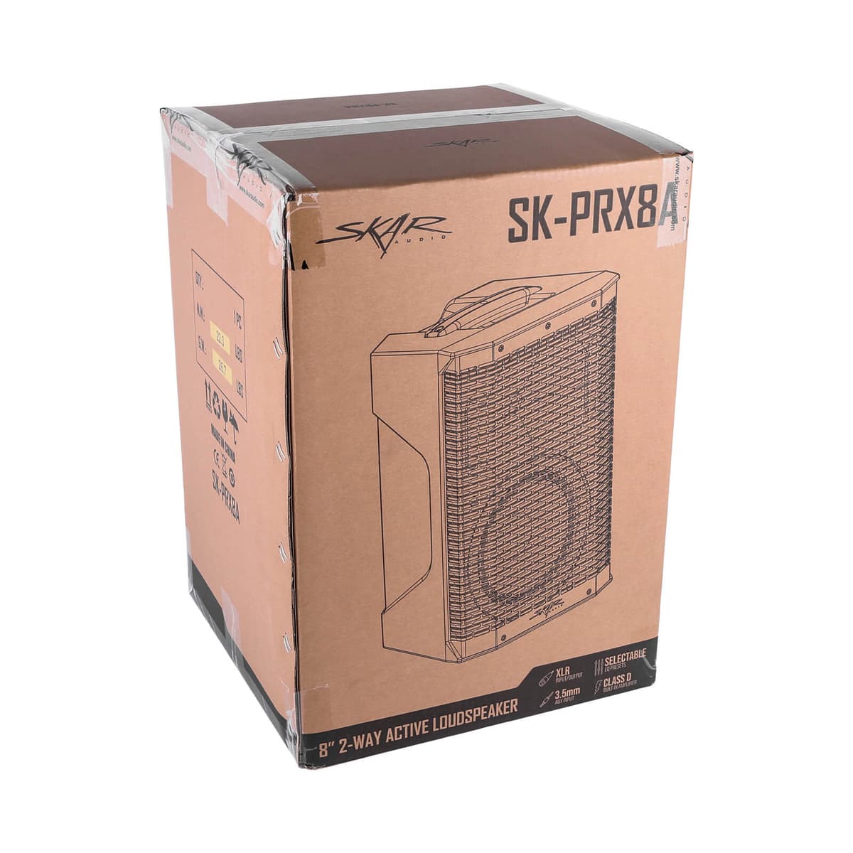 Skar Audio SK-PRX8A | 8" 600 Watt Active 2-Way PA Loudspeaker