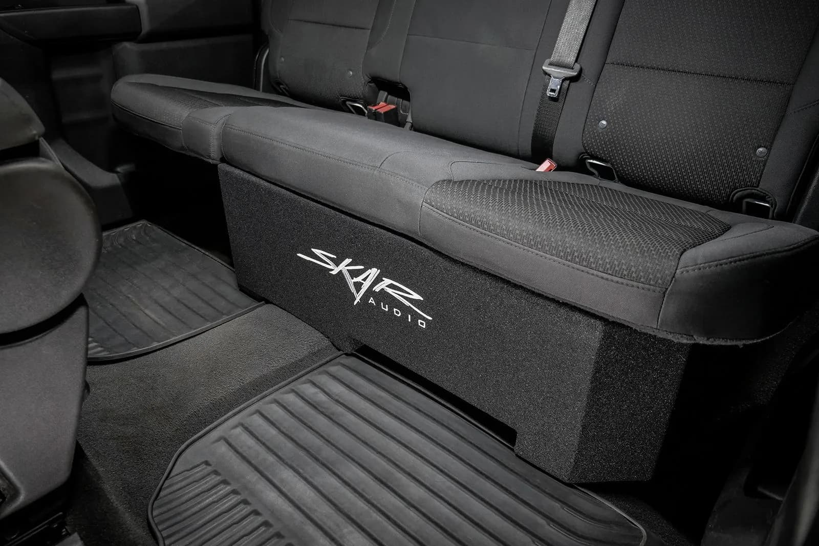 Skar Audio Quad 8" 3200W Max Power Loaded Ported Subwoofer Enclosure Compatible with 2019-2025 Chevy Silverado & GMC Sierra Crew Cab Trucks
