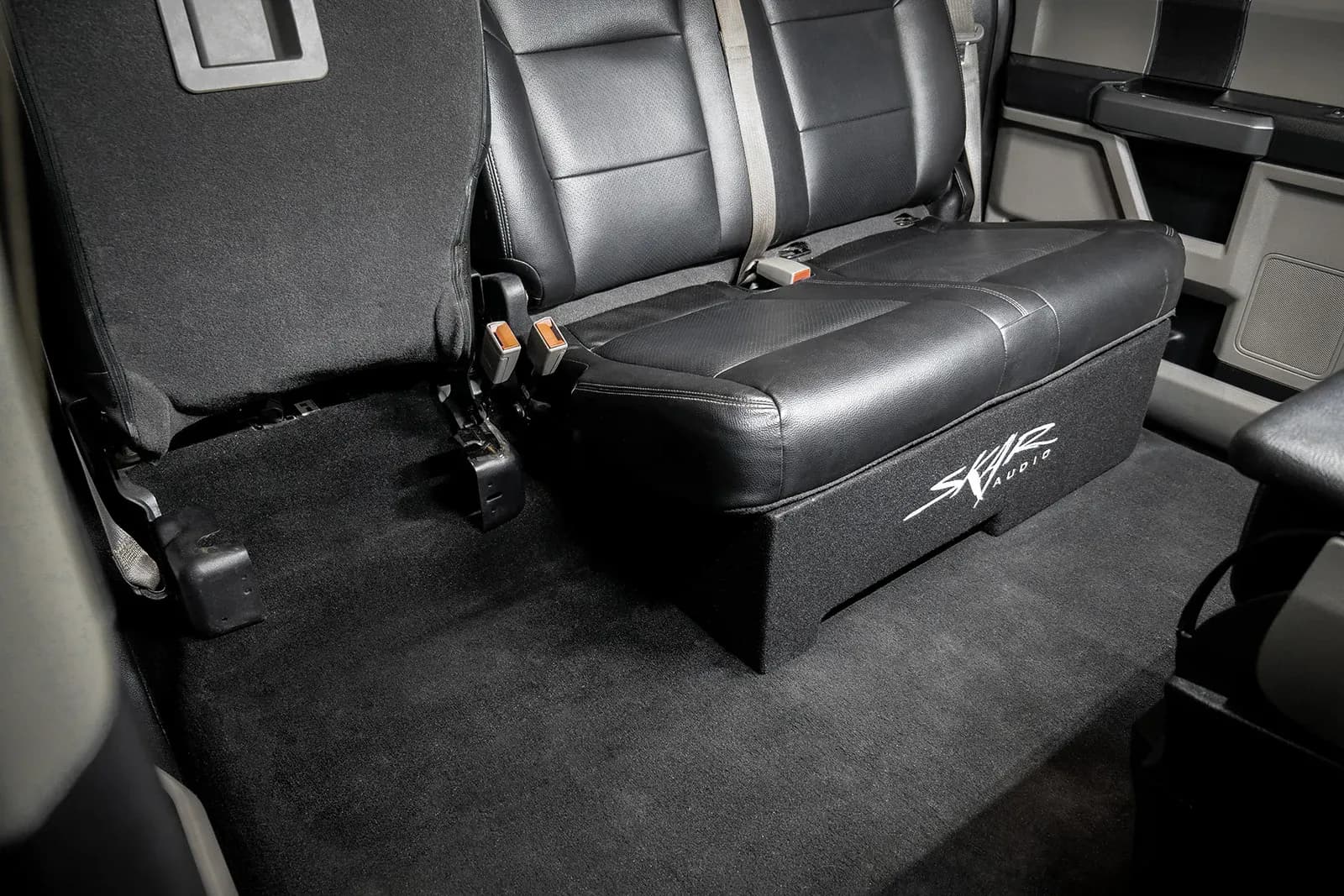 Skar Audio Quad 8" 3,200W Max Power Loaded Subwoofer Enclosure Compatible with 2017-2025 Ford Super Duty (F-250/350/450) SuperCrew Cab Trucks