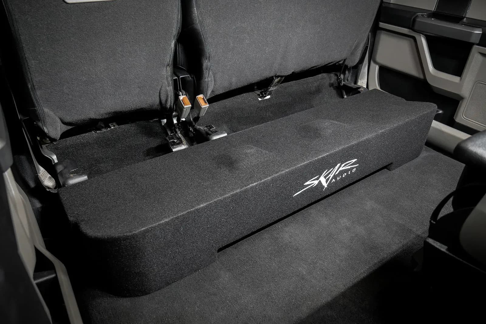 Skar Audio Quad 8" 3,200W Max Power Loaded Subwoofer Enclosure Compatible with 2017-2025 Ford Super Duty (F-250/350/450) SuperCrew Cab Trucks
