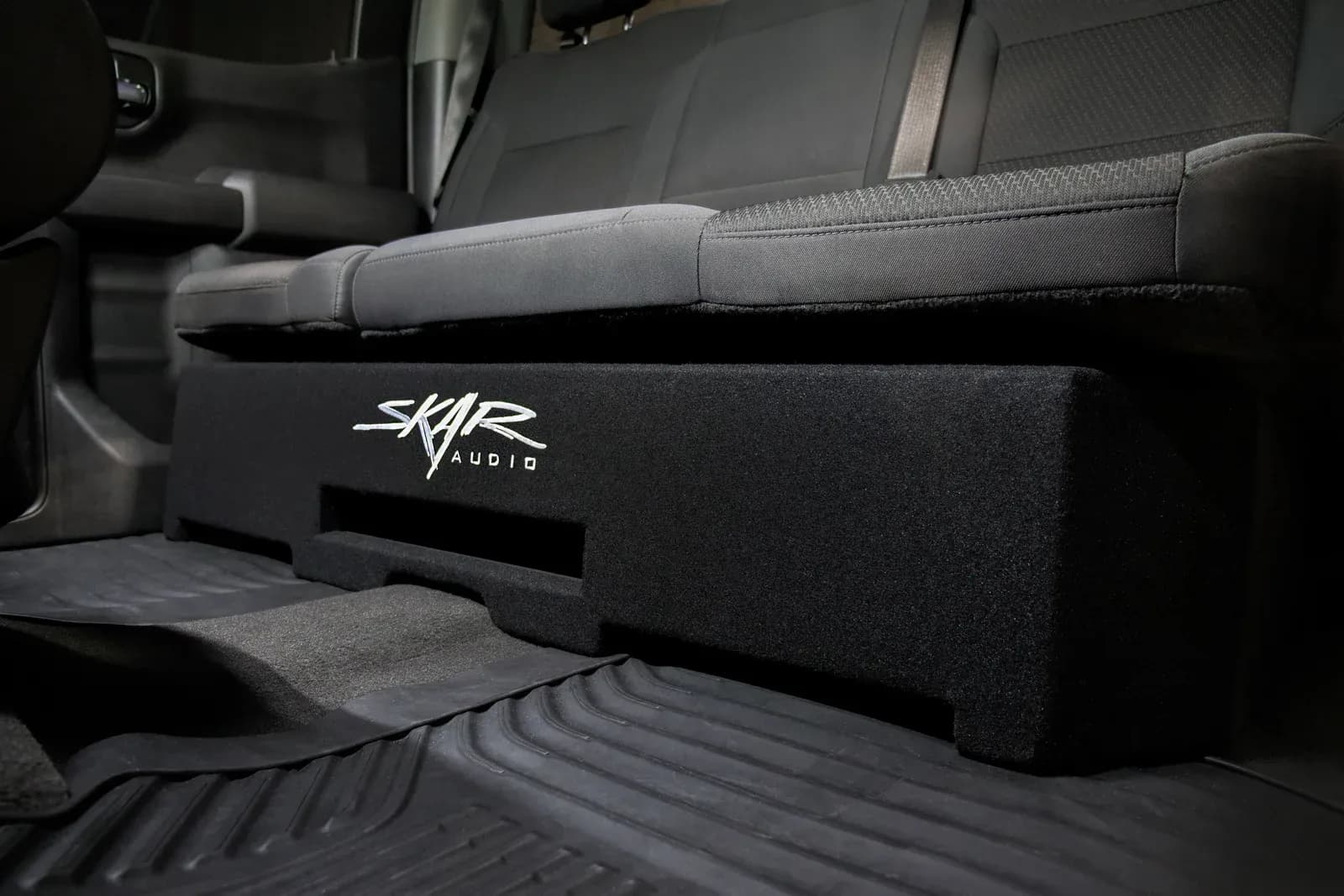 Skar Audio Quad 8" 3200W Max Power Loaded Ported Subwoofer Enclosure Compatible with 2019-2025 Chevy Silverado & GMC Sierra Crew Cab Trucks