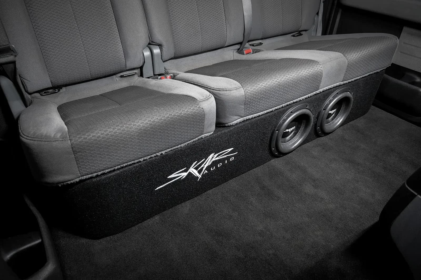 Skar Audio Dual 12" 1,600W Max Power Loaded Ported Subwoofer Enclosure Compatible with 2009-2014 Ford F-150 Super Crew Cab Trucks