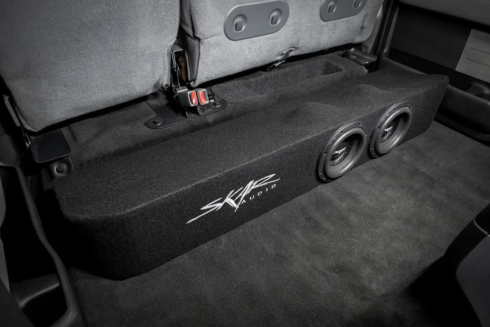 Skar Audio Dual 12" 1,600W Max Power Loaded Ported Subwoofer Enclosure Compatible with 2009-2014 Ford F-150 Super Crew Cab Trucks