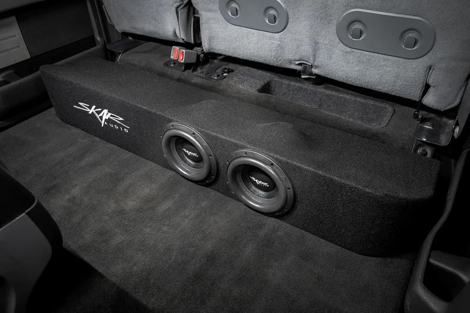 Skar Audio Dual 12" 1,600W Max Power Loaded Ported Subwoofer Enclosure Compatible with 2009-2014 Ford F-150 Super Crew Cab Trucks