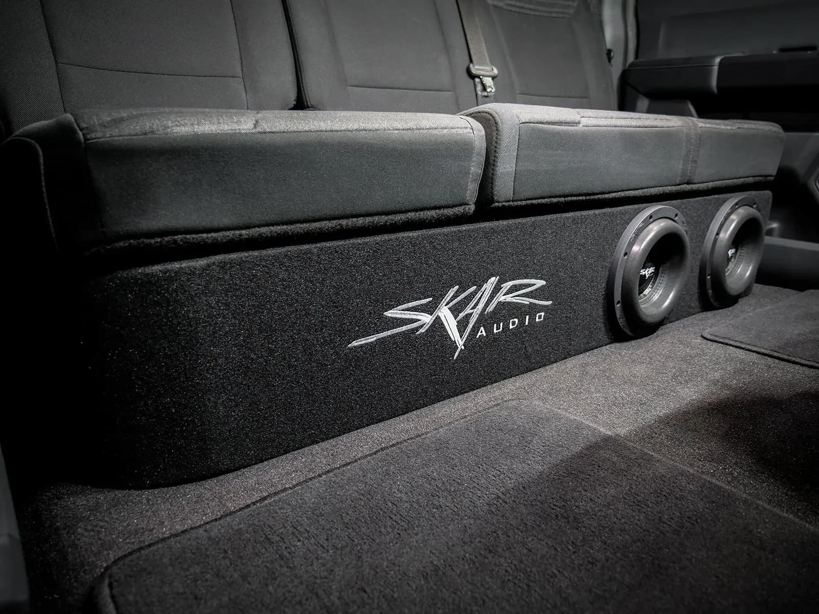 Skar Audio Dual 12" 1,600W Max Power Loaded Subwoofer Enclosure Compatible with 2015-2026 Ford F-150 Super Crew Cab Trucks
