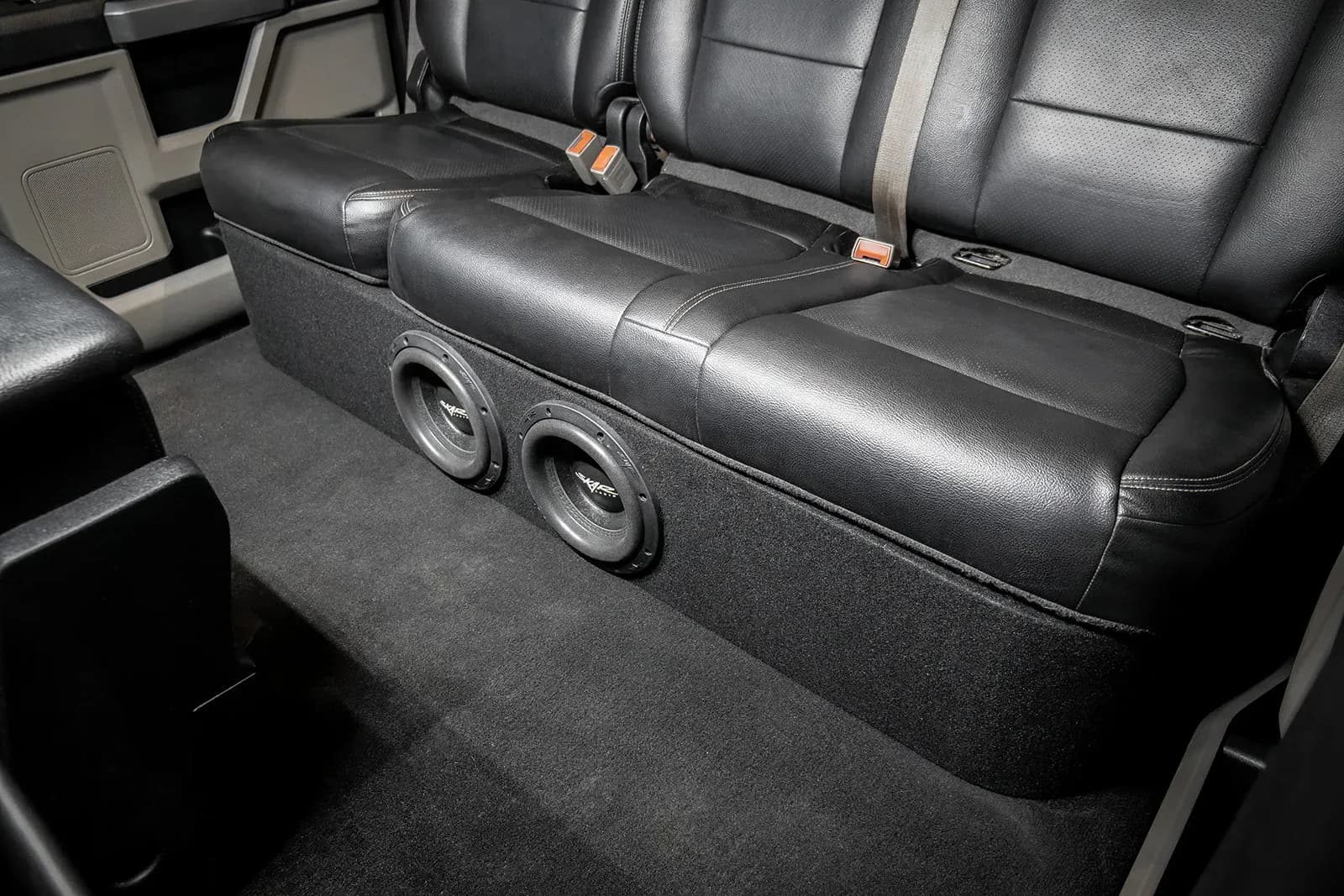 Skar Audio Quad 8" 3,200W Max Power Loaded Subwoofer Enclosure Compatible with 2017-2025 Ford Super Duty (F-250/350/450) SuperCrew Cab Trucks