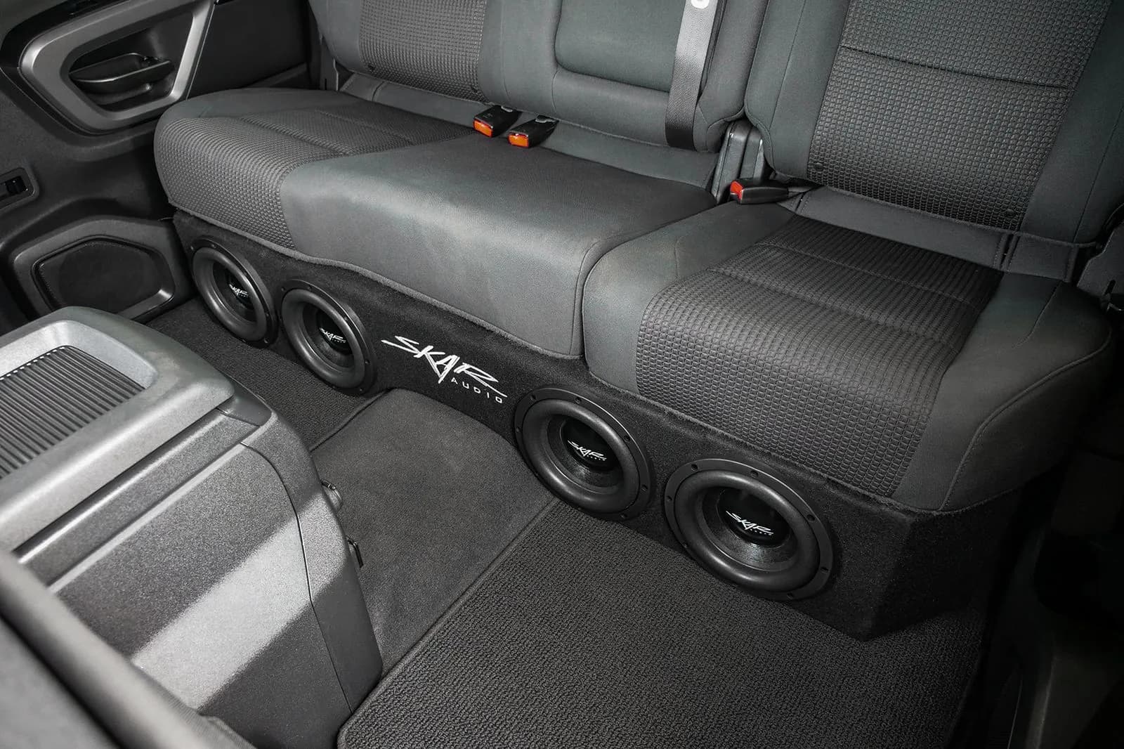 Skar Audio Dual 12" 1,600W Max Power Loaded Subwoofer Enclosure Compatible with 2004-2015 Nissan Titan Crew Cab Trucks