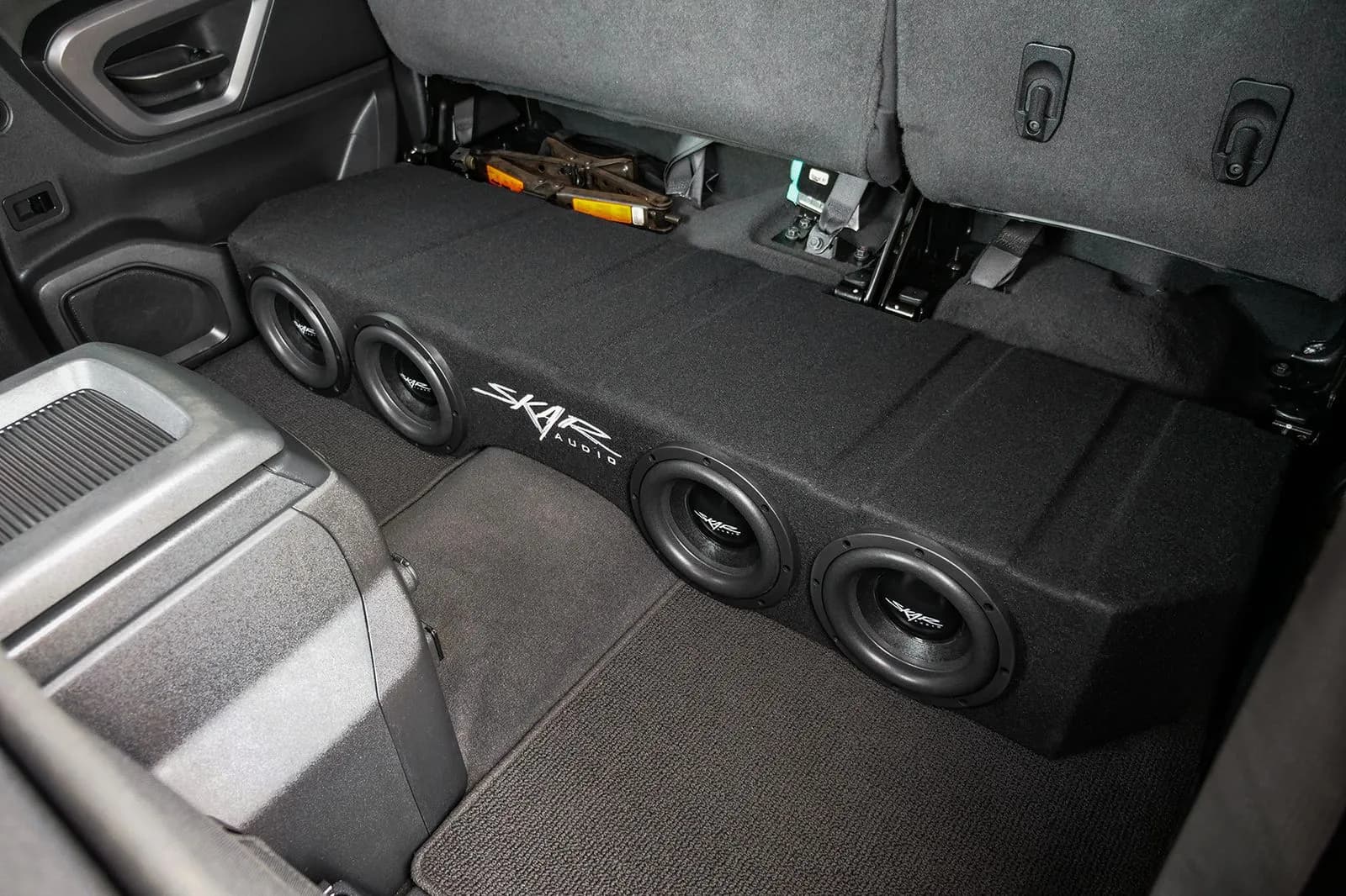 Skar Audio Dual 12" 1,600W Max Power Loaded Subwoofer Enclosure Compatible with 2004-2015 Nissan Titan Crew Cab Trucks
