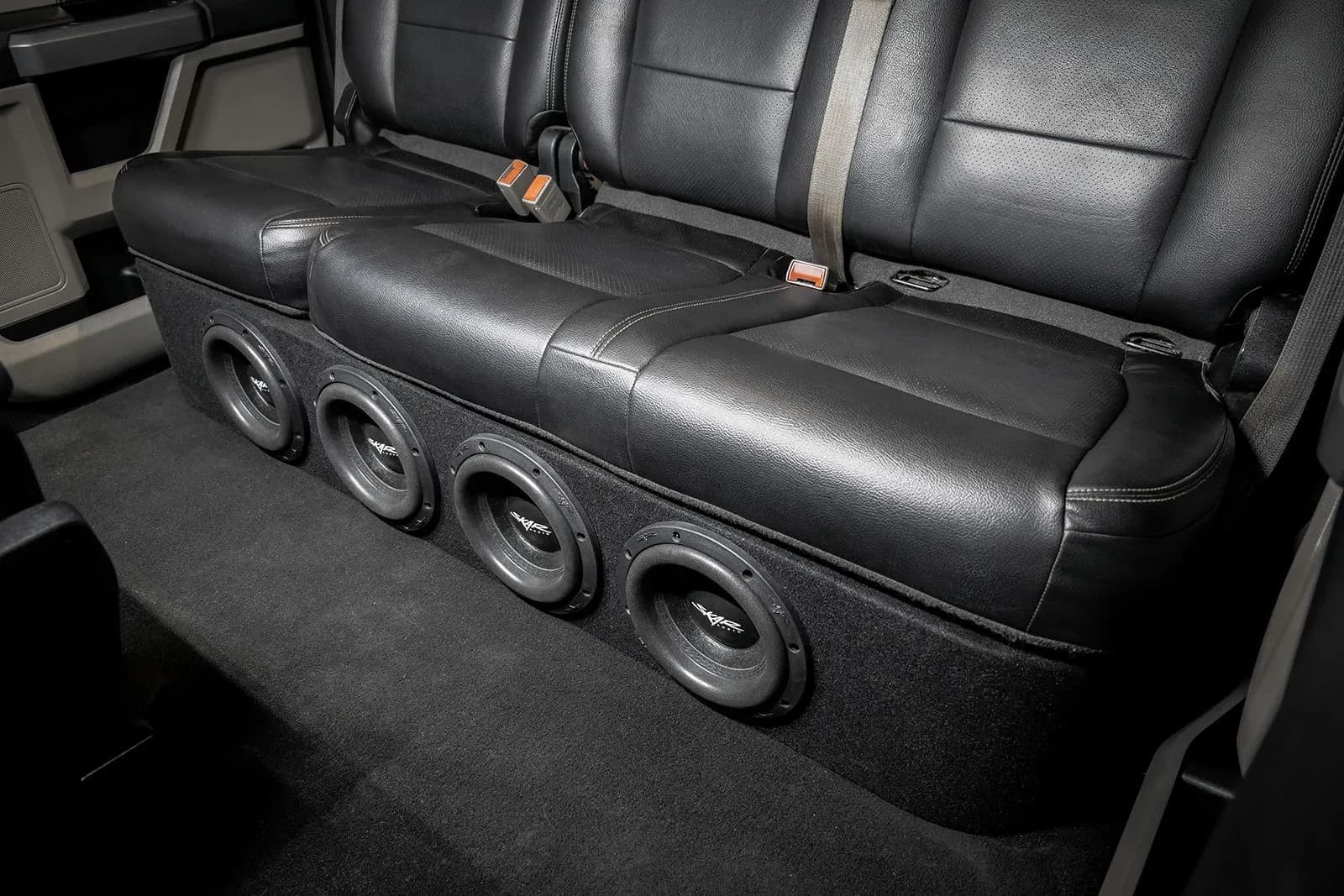 Skar Audio Dual 8" 2,400W Max Power Loaded Subwoofer Enclosure Compatible with 2017-2026 Ford Super Duty (F-250/350/450) SuperCrew Cab Trucks