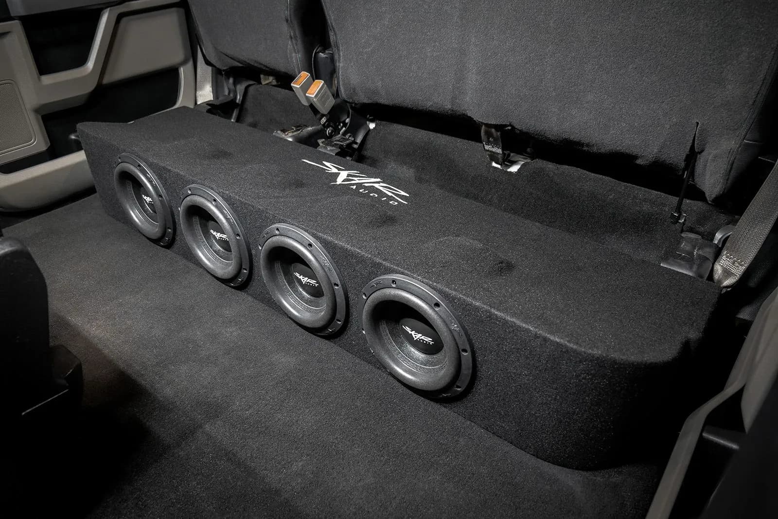 Skar Audio Dual 8" 2,400W Max Power Loaded Subwoofer Enclosure Compatible with 2017-2026 Ford Super Duty (F-250/350/450) SuperCrew Cab Trucks