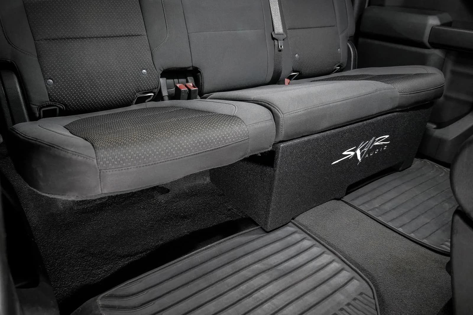 Skar Audio Quad 8" 3200W Max Power Loaded Ported Subwoofer Enclosure Compatible with 2019-2025 Chevy Silverado & GMC Sierra Crew Cab Trucks